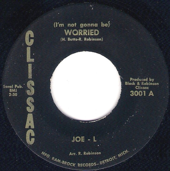 【中古】米7” Joe L. (Im Not Gonna Be) Worried / Please Mr. Foreman 3001 Clissac /00080