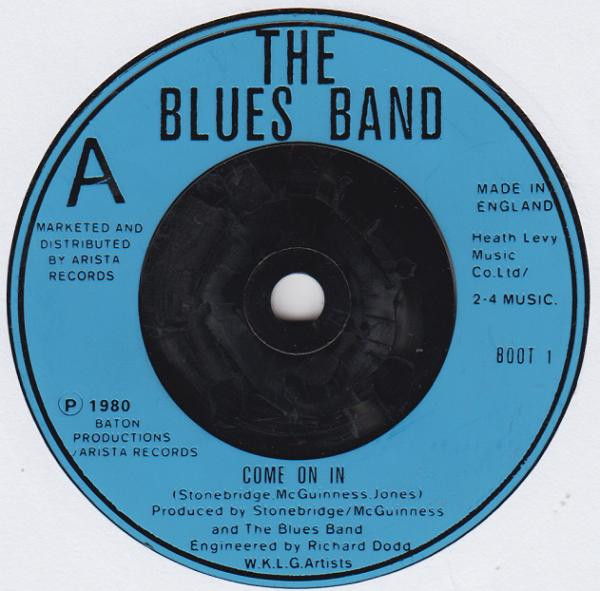 【中古】英7” Blues Band Come On In BOOT1 Arista /00080