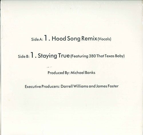 【中古】米12” D. Of Trinity Garden Cartel Hood Song Remix NONE CARTEL /00250