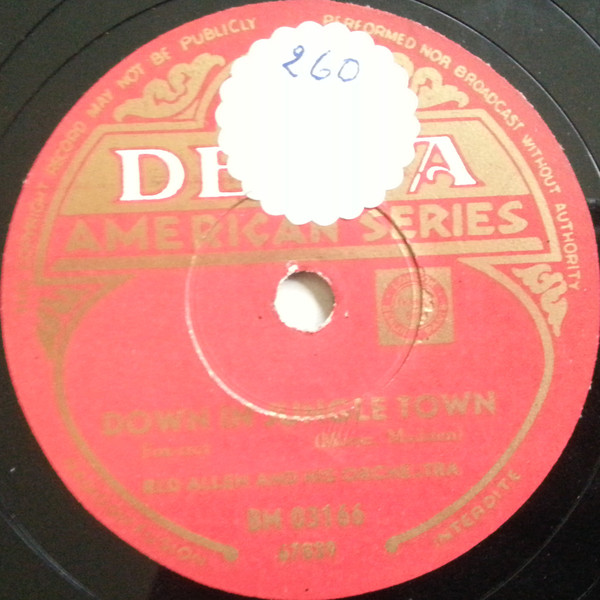 【中古】英78RPM/SP Henry ”Red” Allen ＆ His Orches Down In Jungle Town / Canal Street Blues BM03166 Decca /00500