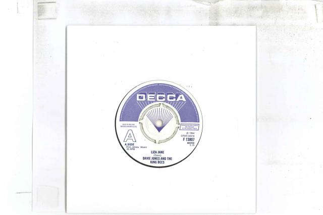 【中古】7” Davie Jones ＆ The King Bees Liza Jane F13807PROMO DECCA UK Vinyl プロモ /00080