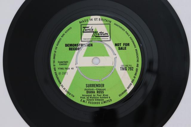 【中古】英7” Diana Ross Surrender TMG792 Tamla Motown プロモ /00080
