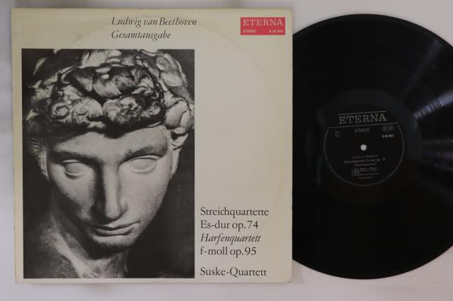 【中古】LP Suske-quartett Beethoven： Streichquartette Es-dur Op. 74 Harfenqua 826862 ETERNA /00260