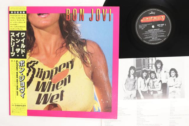 【中古】LP Bon Jovi Slippery When Wet 28PP1025 MERCURY /00260