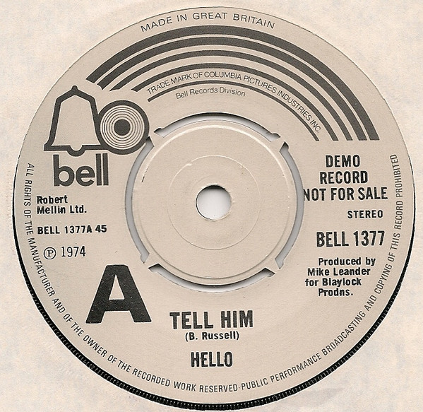 【中古】英7” Hello Tell Him BELL1377PROMO Bell Records プロモ /00080
