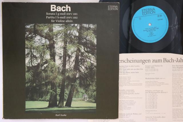 【中古】独LP Karl Suske Bach Sonata I G-moll Bwv 1001 / Partita I H-moll Bw 827842 ETERNA /00260
