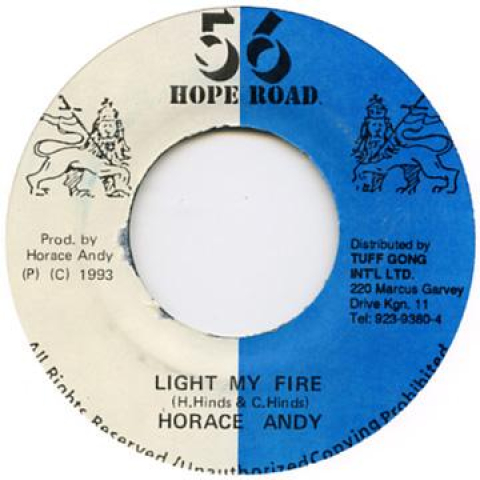 【新品】ジャマイカ7” Horace Andy Light My Fire 56 Hope Road /00048