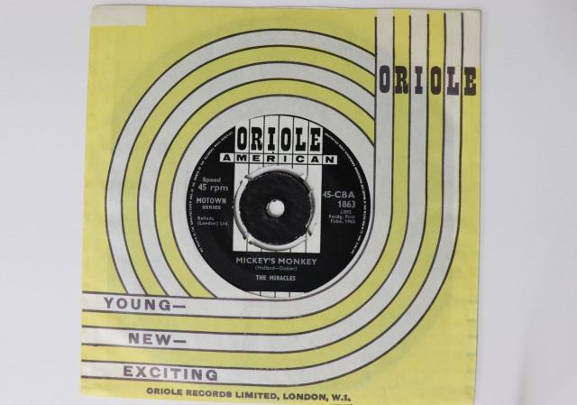 【中古】7” Miracles Mickeys Monkey 45CBA1863 ORIOLE AMERICAN UK Vinyl /00080 8,151円