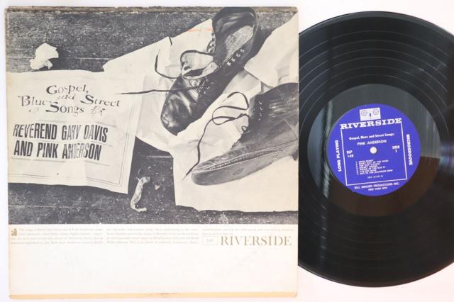 【中古】LP Reverend Gary Davis Pink Anderson GospelRLP148 RIVERSIDE US Vinyl /00260