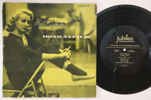 【中古】米10” Monica Lewis Fools Rush In LP20 JUBILEE /00200