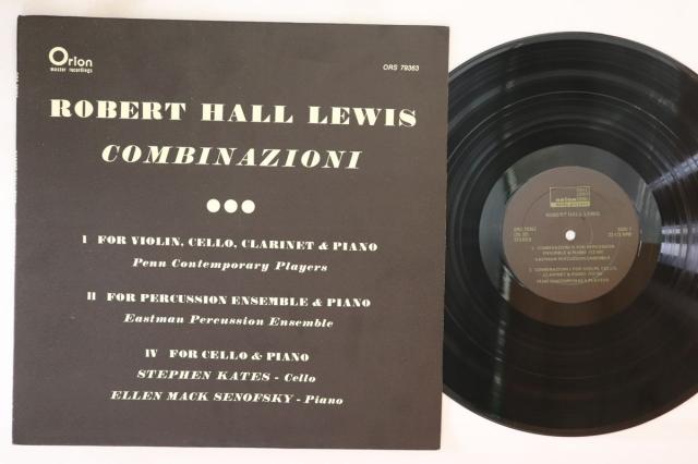 【中古】米LP Robert Hall Lewis Combinazioni ORS79363 ORION /00260
