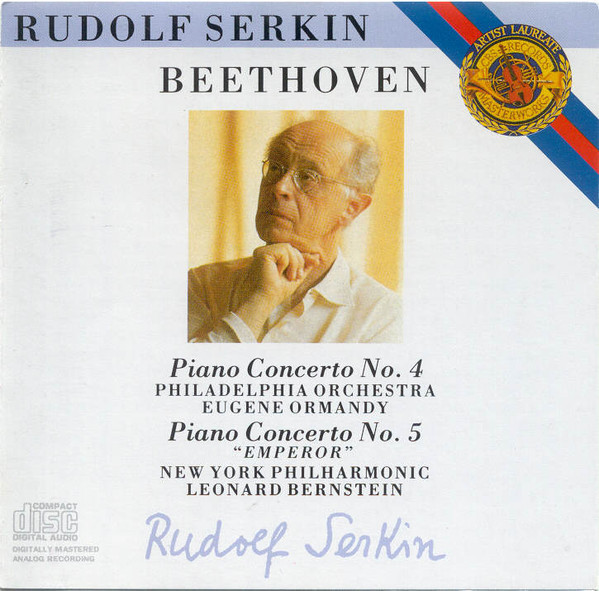 【中古】欧CD Beethoven, Serkin Piano Concerti 4 ＆ 5 ” Emperor ” MK42260 CBS Masterworks /00110