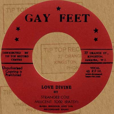 【中古】7” Patsy Todd, Baba Brooks ＆ His  Love Divine / A Toast To James Bond NONE Gay Feet /00080