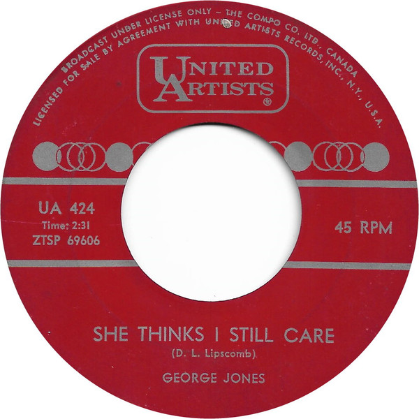 中古】加7” George Jones She Thinks I Still Care / Sometimes You Just Cant W UA424 United Artists Recor /00080の通販はau PAY マーケット - レコードシティ au PAY マーケット店 | au PAY マーケット-通販サイト