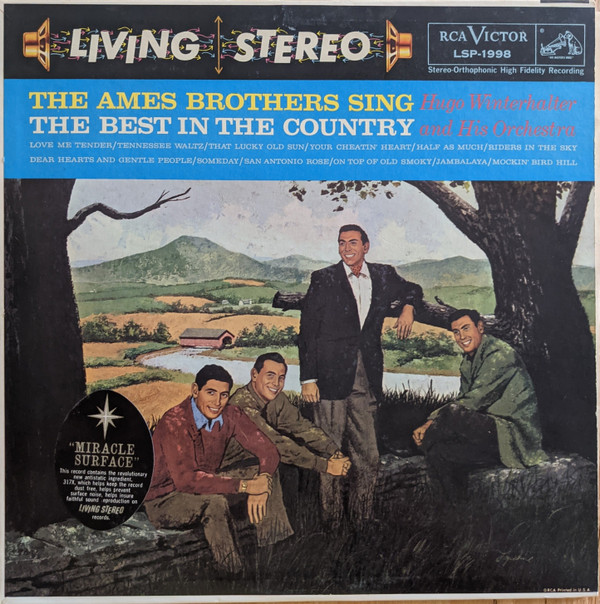 【中古】米LP Ames Brothers The Ames Brothers Sing The Best In The Country LSP1998 RCA Victor /00260