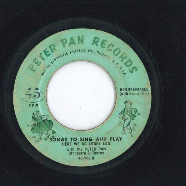 【中古】米7” Peter Pan Orchestra ＆ Chorus Songs To Sing And Play 45566 PETER PAN RECORDS /00080