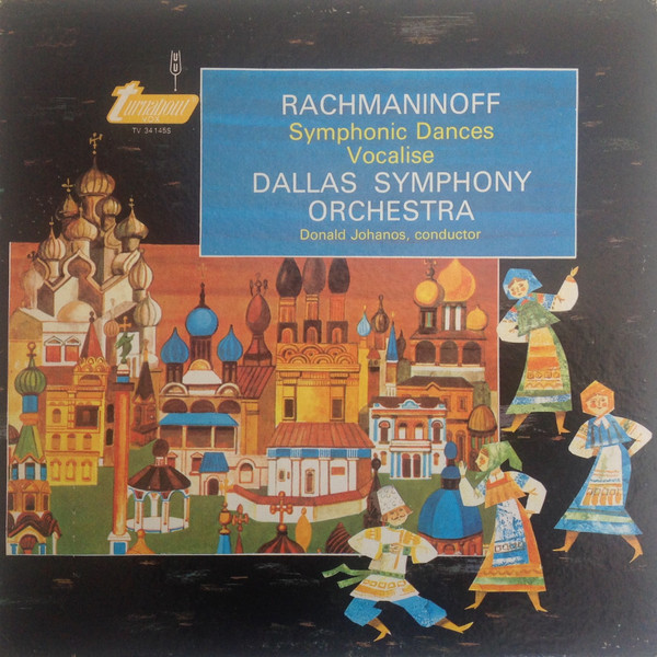 米LP Sergei Vasilyevich Rachmaninof Symphonic Dances / Vocalise TV34145S Turnabout /00260 中古】米LP Sergei Vasilyevich Rachmaninof Symphonic Dances