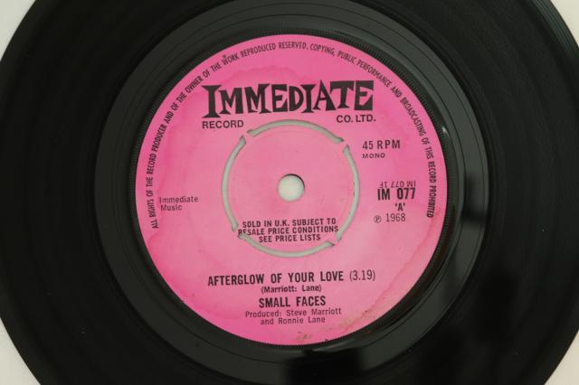 【中古】英7” Small Faces Afterglow Of Your Love / Wham Bam Thank You Man IM077 Immediate /00080