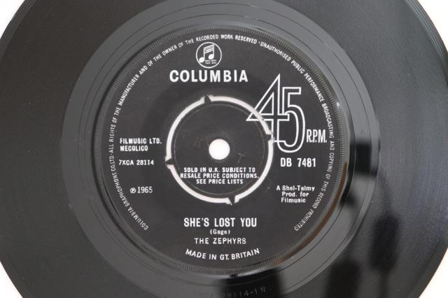 【中古】英7” Zephyrs (2) Shes Lost You DB7481 Columbia /00080