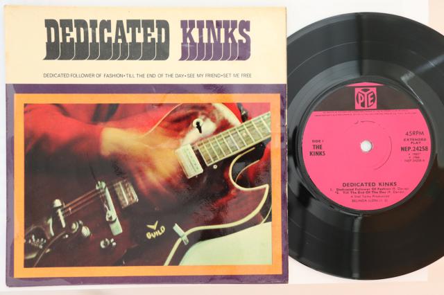 【中古】英7” Kinks Dedicated Kinks NEP24258 PYE RECORDS /00080