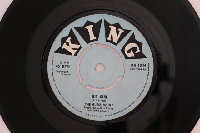 【中古】英7” Guess Who His Girl / Its My Pride KG1044 King Records /00080