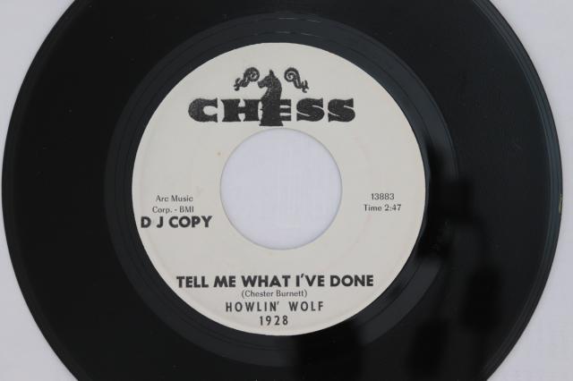 【中古】米7” Howlin Wolf Tell Me What Ive Done / Ooh Baby 1928 Chess プロモ /00080