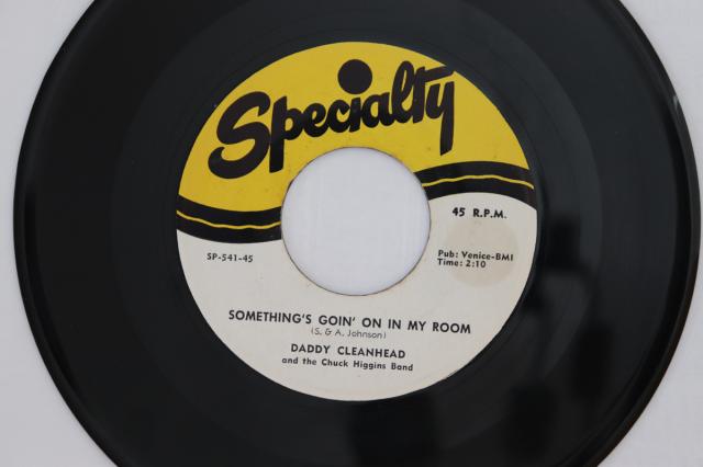 【中古】米7” Daddy Cleanhead ＆ Chuck Higgin Somethings Goin On In My Room / Let Me Come Back Ho SP54145 Specialty /00080