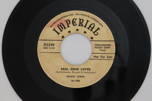 【中古】米7” Smiley Lewis Real Gone Lover / Nobody Knows X5349 Imperial プロモ /00080