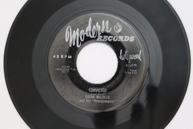 【中古】米7” Oscar McLollie ＆ His Honey Jum Convicted 45x970 Modern Records /00080