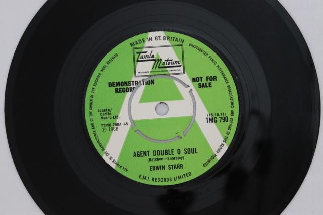 英7” Edwin Starr Agent Double O Soul / Back Street TMG790 Tamla Motown プロモ /00080 英7” Edwin Starr Agent Double O Soul / Back Street TMG790