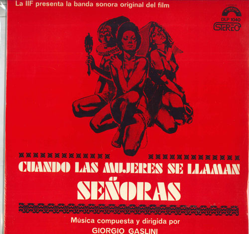 【新品】西LP Giorgio Gaslini Cuando Las Mujeres Se Llaman Senoras (Banda Sonora  DLP1040 Diresa /00260