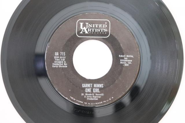 【中古】米7” Garnet Mimms / Garnet Mimms ＆ One Girl / A Quiet Place UA715 United Artists Recor /00080