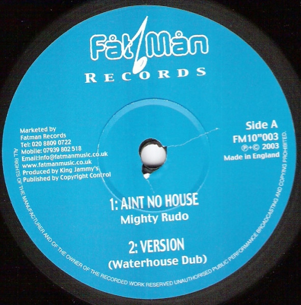 【中古】英10” Mighty Rudo / Johnny Osbourne Aint No House / Trouble Maker FM10”003 Fat Man /00200