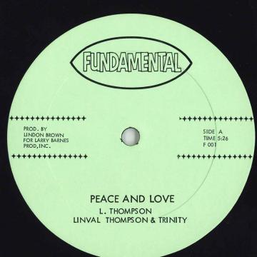 【中古】米12” Linval Thompson / Trinity (4) Peace And Love F001 Fundamental Records /00250