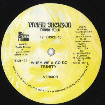 【中古】ジャマイカ12” Trinity / The Prophets Whey We A Go Do / Satamassagana NONE Vivian Jackson /00250