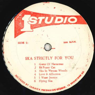 【中古】ジャマイカLP Various Ska Strictly For You none Studio One /00250