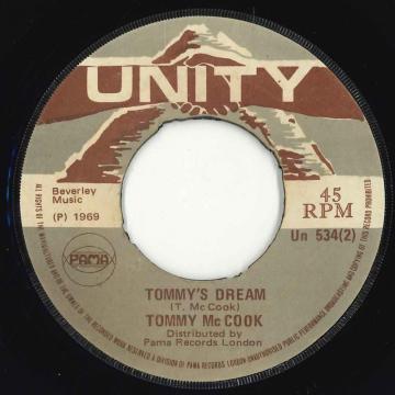 【中古】英7” Tommy McCook Dream Boat  UN534 Unity /00050