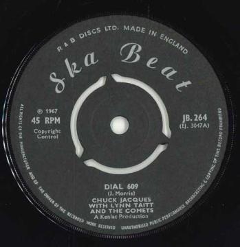 【中古】英7” Chuck Jacques With Lynn Taitt  Dial 609 / Wait For Me JB.264 Ska Beat /00050