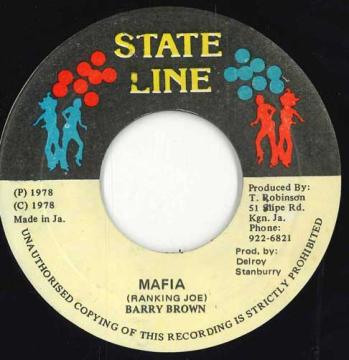 【中古】ジャマイカ7” Barry Brown Mafia none State Line /00050