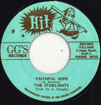 【中古】ジャマイカ7” The Starlites , G.G. Allstars Faithful Wife / Dub Wise none Hit /00050