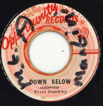 【中古】ジャマイカ7” Errol Dunkley Down Below none Opportunity Records /00050