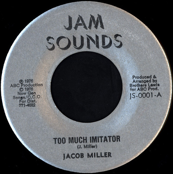 【中古】米7” Jacob Miller Too Much Imitator JS0001 Jam Sounds /00080
