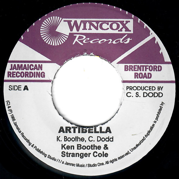 【中古】ジャマイカ7” Stranger ＆ Ken / Jackie Mittoo Artibella / Woman Of The World none Wincox Records /00080