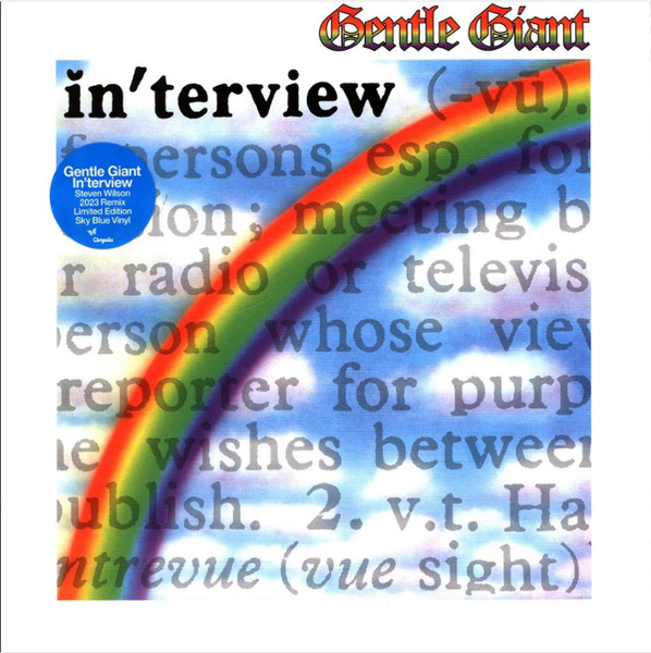 【新品】欧LP Gentle Giant Interview CHRV1115 Chrysalis Catalogue /00260