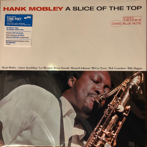 【新品】ワールドワイドLP Hank Mobley A Slice Of The Top 602455059789 Blue Note /00400