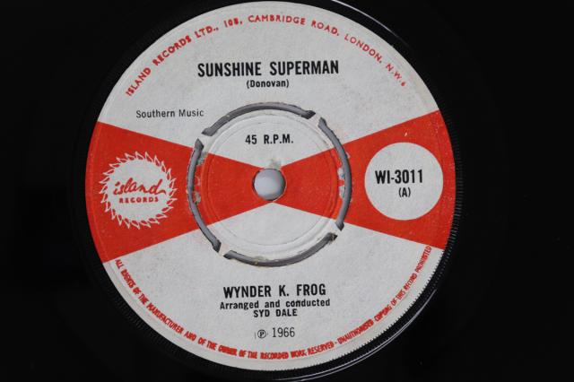 【中古】英7” Wynder K. Frog Sunshine Superman WI3011 Island Records /00080