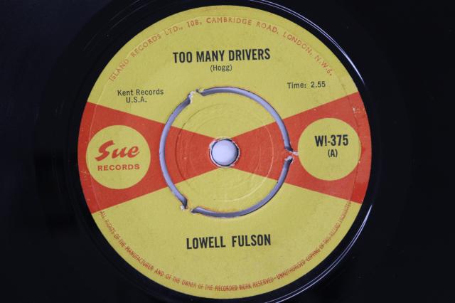 【中古】英7” Lowell Fulson Too Many Drivers WI375 Sue Records /00080