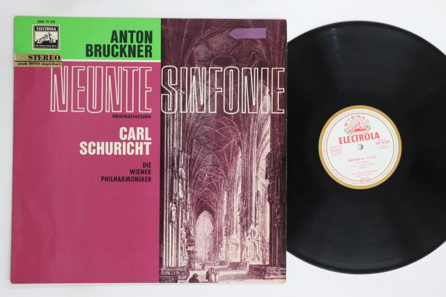 【中古】独LP カール・シューリヒト, ウィーン ブルックナー 交響曲 第9番 SME91221 ELECTROLA /00260