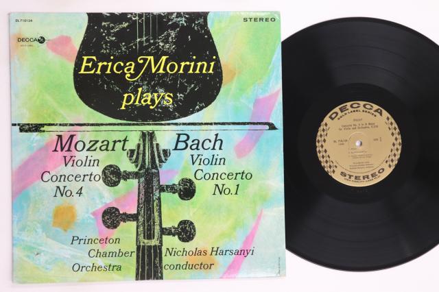 【中古】LP Mozart Bach Erica Morini Concerto No.4 DL710134 DECCA US Vinyl /00260