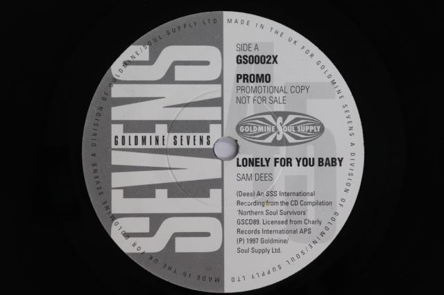 英7” Sam Dees / Sam Fletcher Lonely For You Baby / Id Think